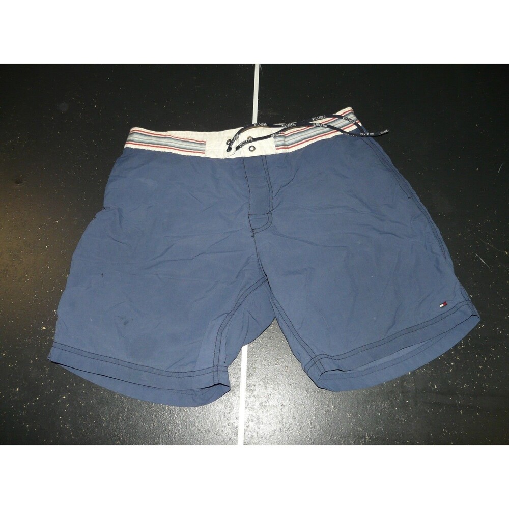 2014 Tommy Hilfiger Swim Trunks Men's Med Mesh Pockets Drawstrings - MINOR FLAW